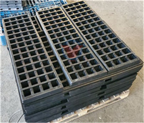 Rubber mining mesh