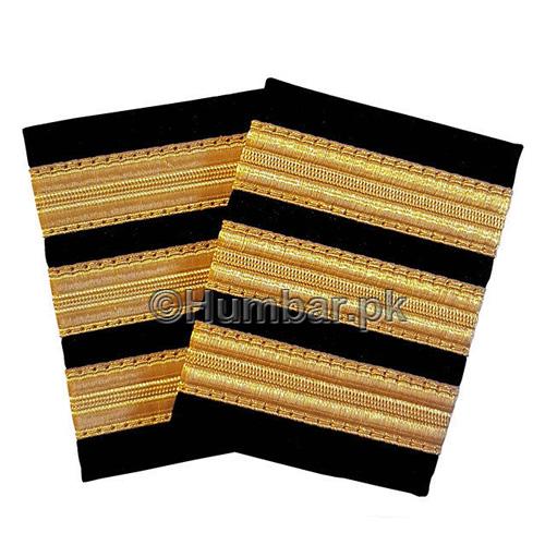 Four Bar Gold Epaulettes