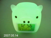Glowing LED digital alarm clock
