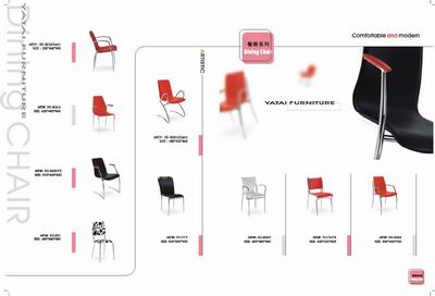dining chair-made of stainless & cloth &pvc panel