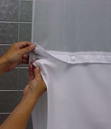 Detachable Shower Curtain