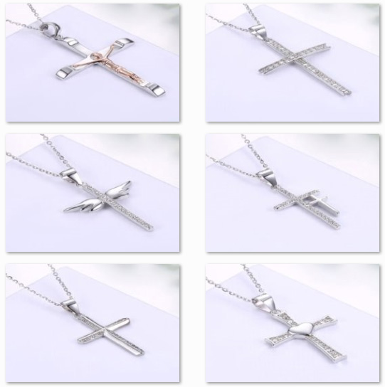 925 sterling silver necklace cross necklace for men and women