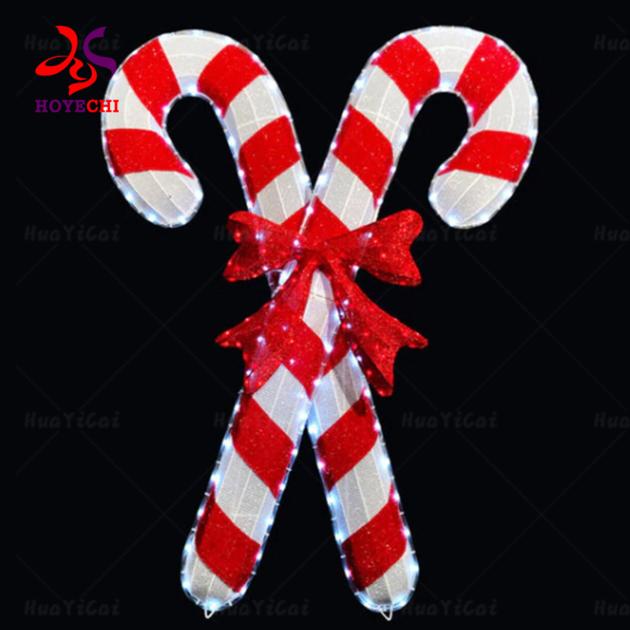 Large Outdoor Candy Cane Set Motif