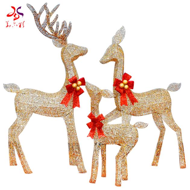 LED Outdoor Indoor Reindeer Family Set