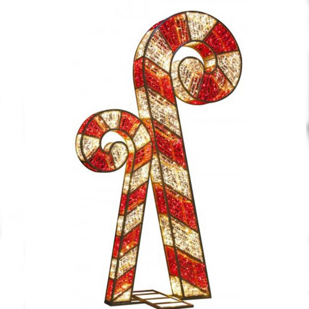 Large Outdoor Candy Cane Set Motif Light