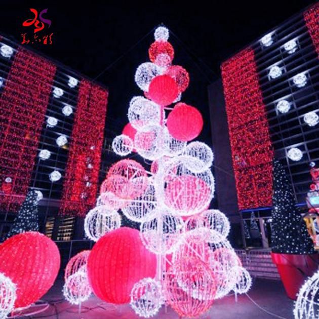 Giant Artificial LED 3d Ball Christmas Tree