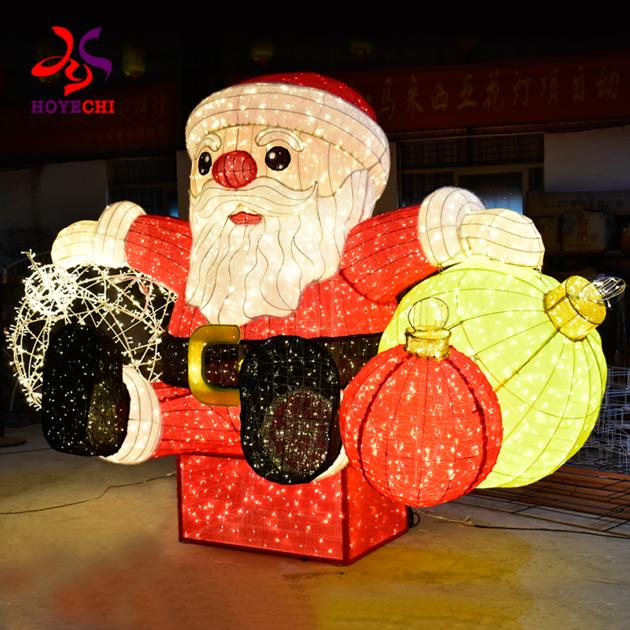 LED Outdoor Lighting Christmas Santa Claus Motif Light