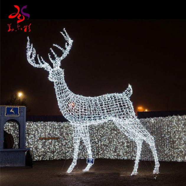 LED Outdoor Lighting Reindeer Elk Motif Light