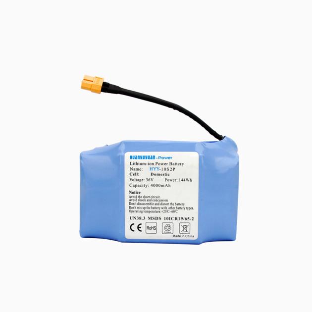 Test Good Quality 4000mAh Rechargeable 18650 HYY 10s2p cell 36v icr Battery Pack For disability scoo