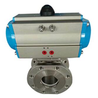 CF8M ball valve with electric actuator