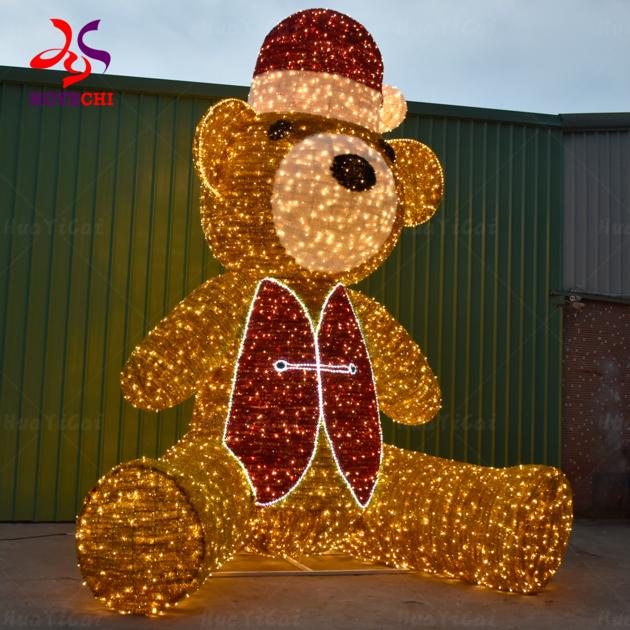 Giant LED Teddy Bear Motif Light