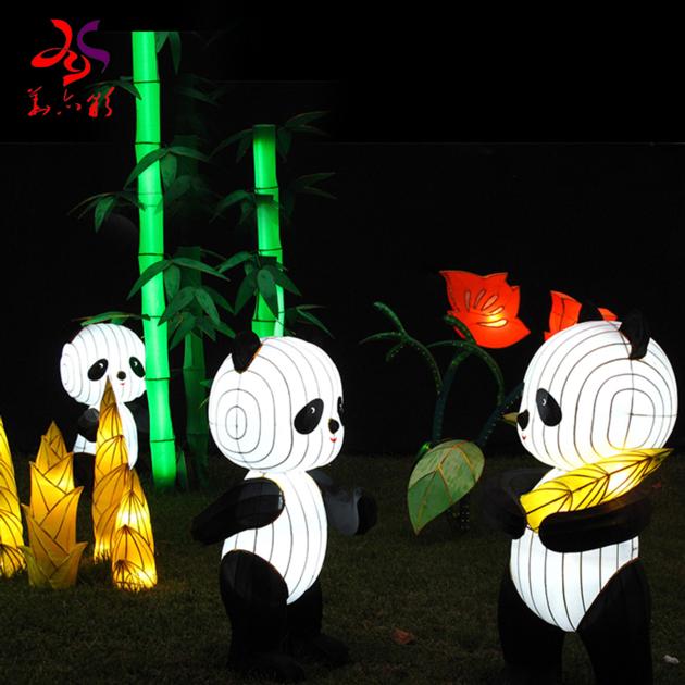 LED Outdoor Decors Dragon Animal Silk