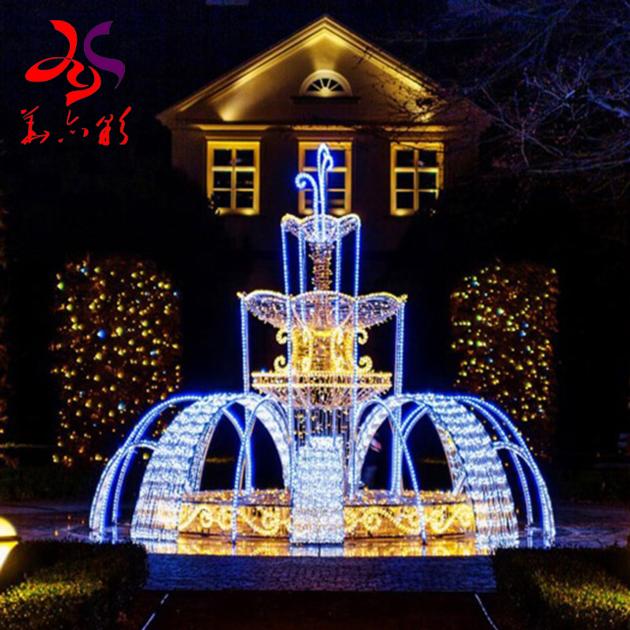 Giant LED Luxury rgb Fountain Motif Light
