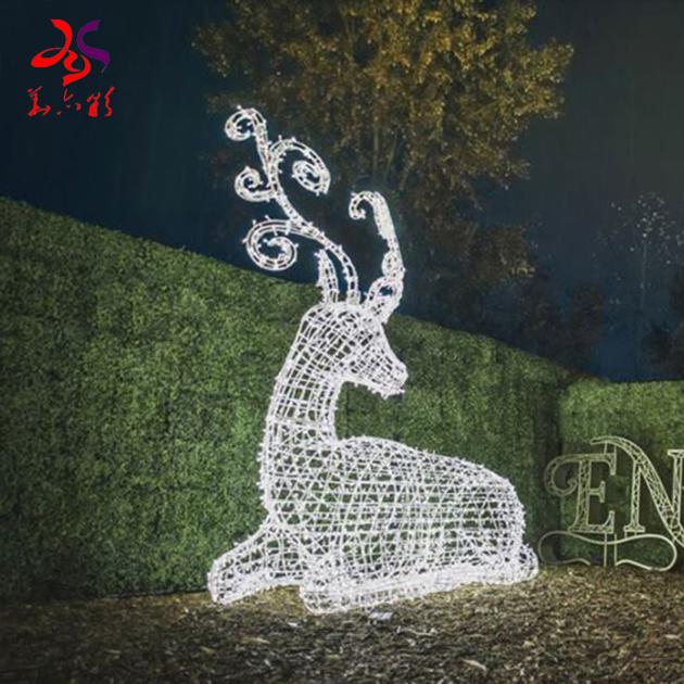 LED Outdoor Lighting Reindeer Elk Motif