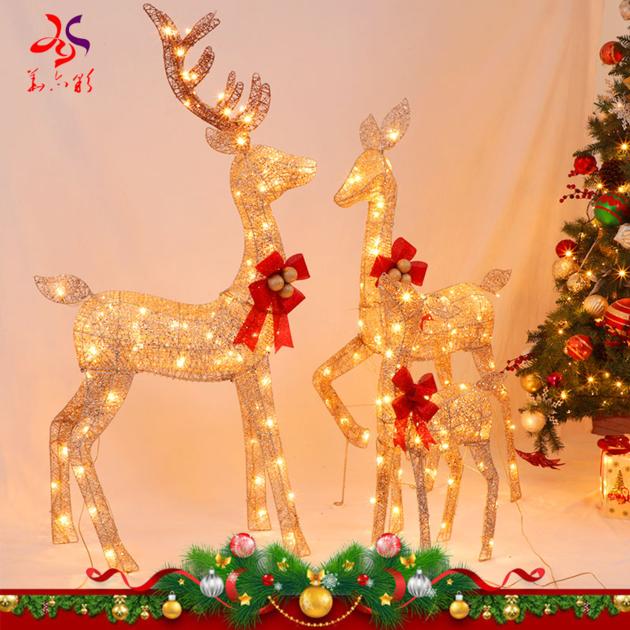 LED Outdoor Indoor Reindeer Family Set