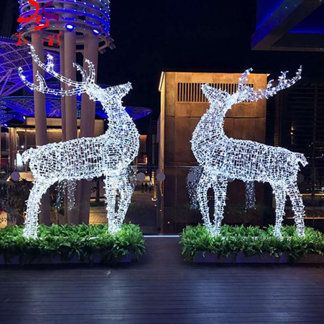 LED Outdoor Lighting Reindeer Elk Motif