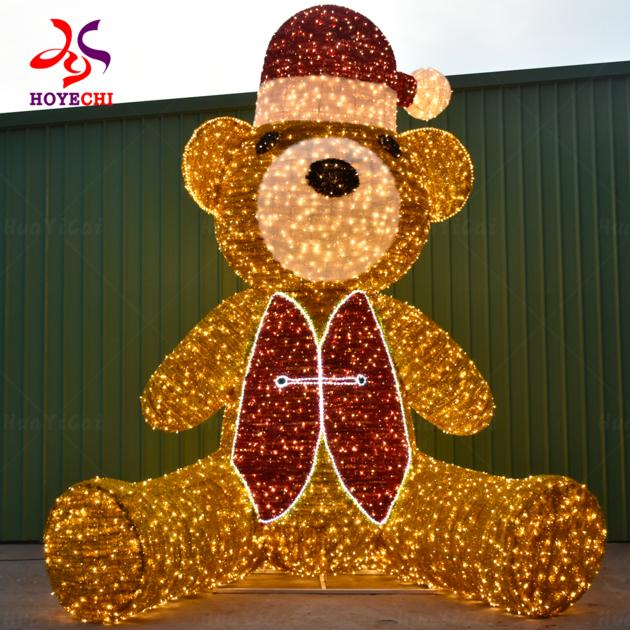 Giant LED Teddy Bear Motif Light