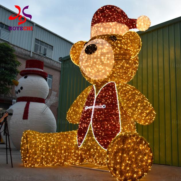 Giant LED Teddy Bear Motif Light