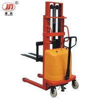 Semi-Electric Stacker with double masts and forging fork(JNJY-DS-02-1000/1500/2000