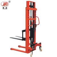 Hand stacker with double masts and forging fork(JNJY-SS-03-1000/1500/2000)