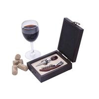 wooden box wine set