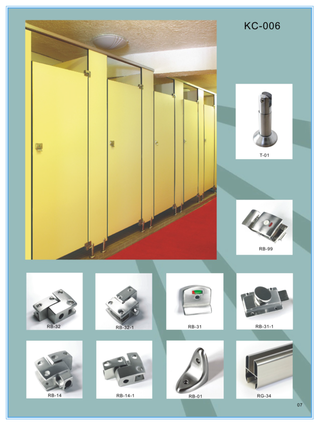 kc-006 Public Toilet Partition Hardware Accessories