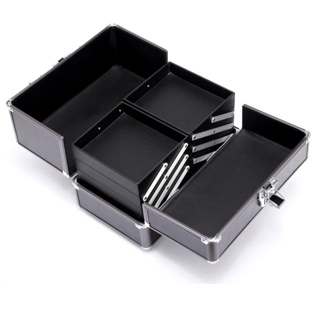 Aluminum Jewelry Travel Case Cosmetics Makeup