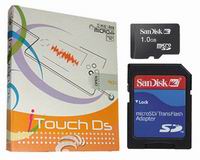 iTouchDS Card with Sandisk MicroSD / TF 1GB/2GB  Combo