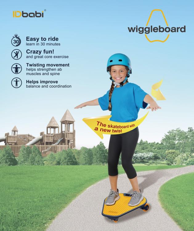 IDbabi Wiggleboard Green Skateboard 6 ABS