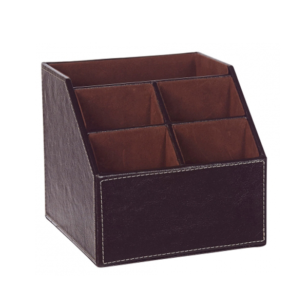 Wholesale 5 Slot Leather Desk Remote