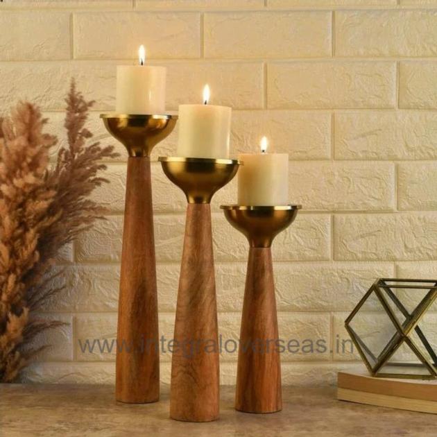 Wooden Candleholder