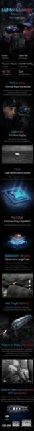 Eye II Series V2.0 Thermal Monocular Xeye E3 max V2