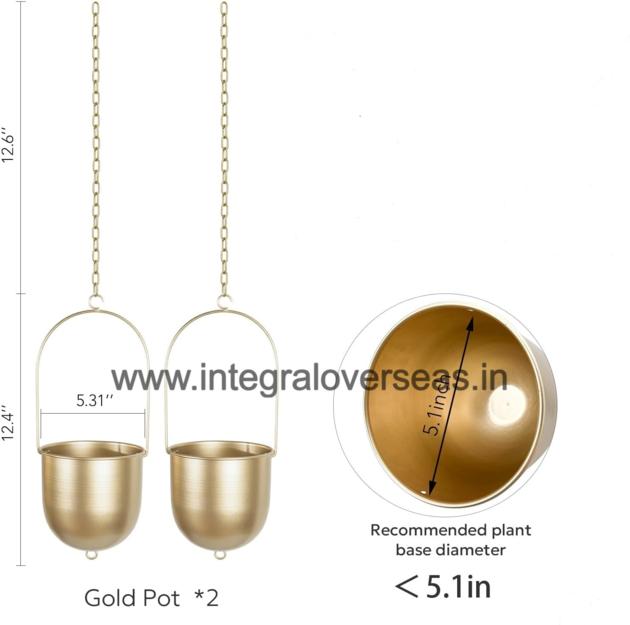 metal hanging planter