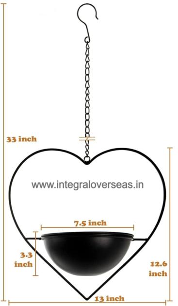 metal hanging planter