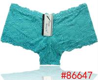 2014 new pretty lace boxer short Sheer lace hipster hot knickers sexy women underwear stretch lady p