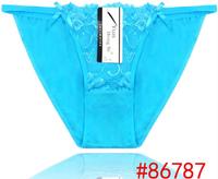 2014 New Laced cotton boyshort girl panties laced lady brief stretched cotton short pants women unde