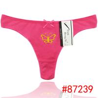 2014 new embroidery cotton g-string hot lady thong sexy Underpants lady panties women underwear girl