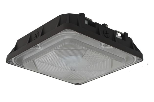 CLC Series UL DLC approved 45W/80W LED canopy lights for gas station and parking