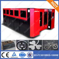 SD-FC3015-1000W hot sale metal fiber laser cutting machine,stainless steel laser cutting machine