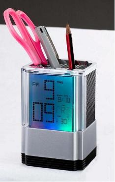 color changing calendar with pen holder