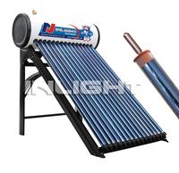 Heat pipe solar water heater