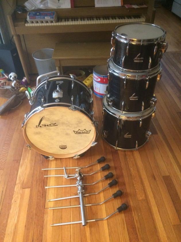 Sonor Vintage Series Black Slate Drums -----1500$