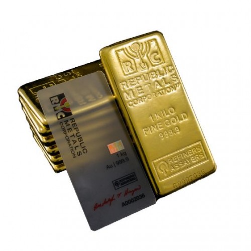 For sell 1 Kilo or kg Republic Metals Gold Bar