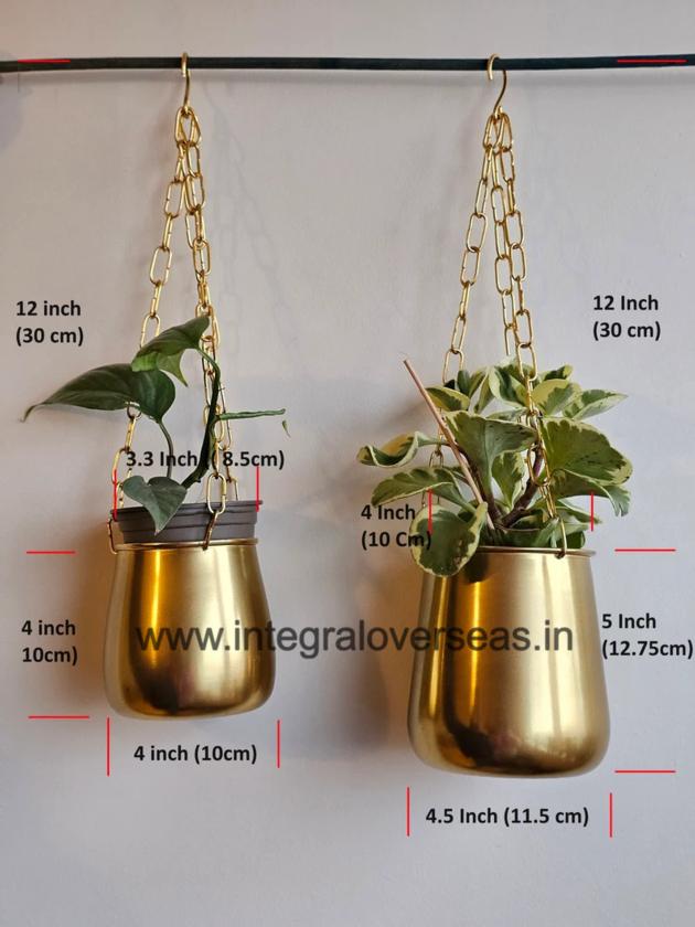 metal hanging planter