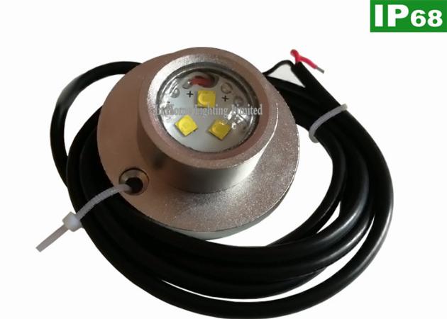 Shockproof IP68 Boat Underwater LED Fishing Lights 10 - 30V DC 3PCS 5W