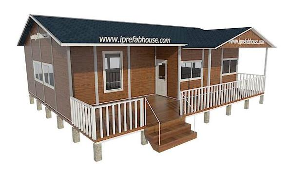 custom one layer prefab  vacation house,6 rooms ,1 stories
