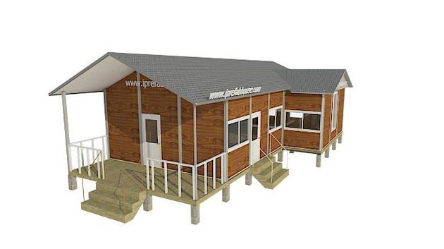 midsize single layer pre-manufactured light steel houses