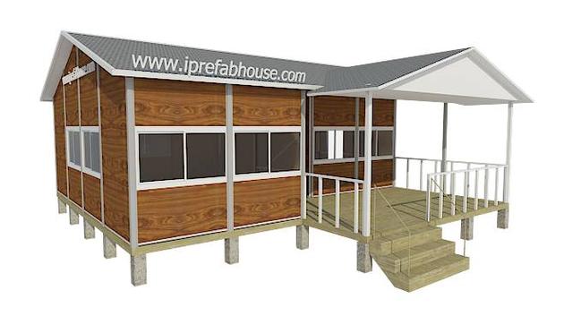 eco-friendly one floor  modular store,4 rooms ,1 stories