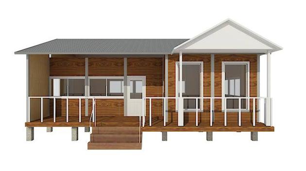 middle-sized one layer prefabricated sandwich panel apartment