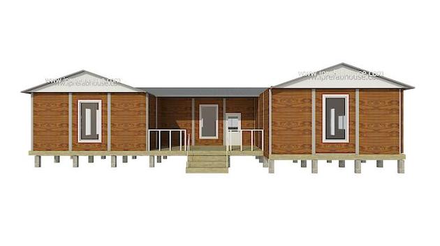 large one floor prefab steel dormitory